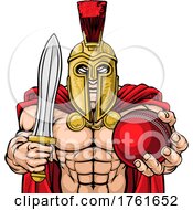 Poster, Art Print Of Spartan Trojan Cricket Sports Mascot