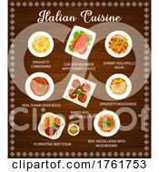 Poster, Art Print Of Italian Cuisine
