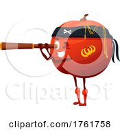 Poster, Art Print Of Apple Pirate Character