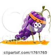 Poster, Art Print Of Exercising Grape Character