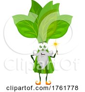 Spinach Wizard Character