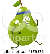 Poster, Art Print Of Exercising Pear Character