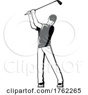 Black And White Golf Design by Vector Tradition SM