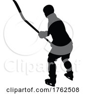 Ice Hockey Player Sports Silhouette