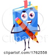 Poster, Art Print Of Book Holding A Pencil