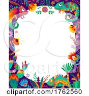 Poster, Art Print Of Mexican Chameleon Border