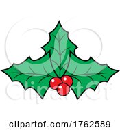 Christmas Holly And Berries by Johnny Sajem