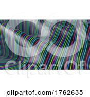 Abstract Panoramic Neon Background
