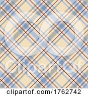 Poster, Art Print Of Abstract Plaid Background With Vintage Christmas Colours