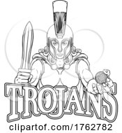 Poster, Art Print Of Spartan Trojan Gladiator Golf Warrior Woman