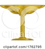 Poster, Art Print Of Chalice Grail Gold Cup Goblet Vintage Style Icon
