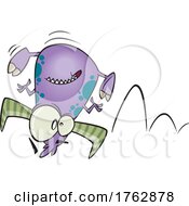 Cartoon Bouncing Monster