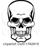 Poster, Art Print Of Skull Grim Reaper Cartoon Skeleton Head