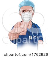 Poster, Art Print Of Nurse Doctor Pointing Your Country Needs You