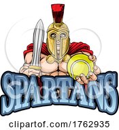 Spartan Trojan Tennis Sports Mascot