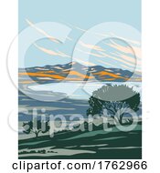 Poster, Art Print Of Antelope Island State Park Located In Antelope Island Great Salt Lake Utah Usa Wpa Poster Art