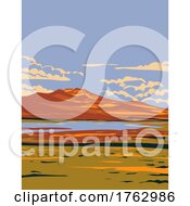 Poster, Art Print Of Rye Patch State Recreation Area On The Humboldt River In Nevada Usa Wpa Poster Art