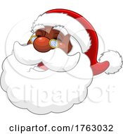 Poster, Art Print Of Laughing Santa Face
