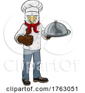 Eagle Chef Mascot Cartoon Character