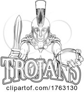Spartan Trojan Gladiator Football Warrior Woman by AtStockIllustration