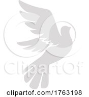 Poster, Art Print Of Flying Peace Dove Silhouette