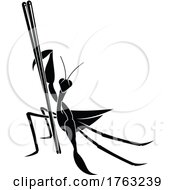 Poster, Art Print Of Mantis With Chopsticks