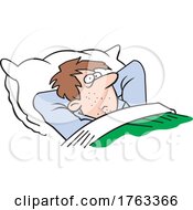 Poster, Art Print Of Cartoon Sleepless Man