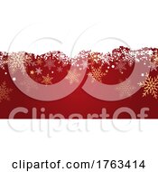 Poster, Art Print Of Christmas Banner With Snowflakes And Stars