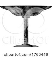 Poster, Art Print Of Chalice Grail Cup Goblet Woodcut Vintage Icon