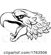 Poster, Art Print Of Bald Eagle Or Hawk Mascot Head Face Cartoon