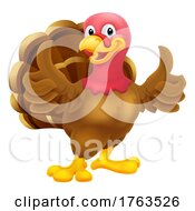 Poster, Art Print Of Turkey Thanksgiving Or Christmas Bird Cartoon