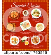 Poster, Art Print Of Spanish Cuisine Design