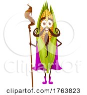 Corn Wizard Mascot by Vector Tradition SM