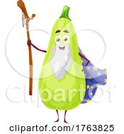 Zucchini Wizard Mascot by Vector Tradition SM