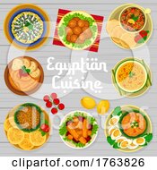 Poster, Art Print Of Egyptian Cuisine Design