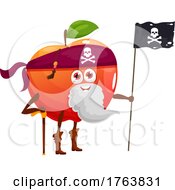 Pirate Apple Mascot