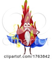 Dragonfruit Wizard Mascot by Vector Tradition SM
