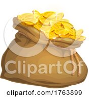 Poster, Art Print Of Money Bag With Gold Coins