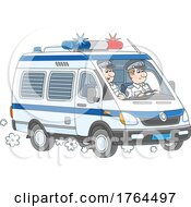 Poster, Art Print Of Paramedics In An Ambulance