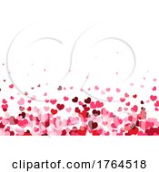 Decorative Valentines Day Background With Pink Hearts