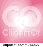 Poster, Art Print Of Valentines Day Background With Pink Hearts Design