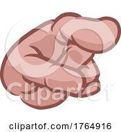 Poster, Art Print Of Pointing Hand Cartoon