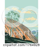Poster, Art Print Of Bald Rock National Park North Of Tenterfield On The Queensland Border In New South Wales Australia Wpa Poster Art