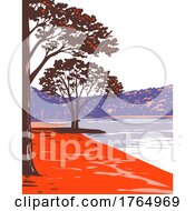 01/11/2022 - Mousetail Landing State Park On The Eastern Bank Of Tennessee River Perry County Linden Tennessee USA WPA Poster Art