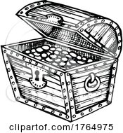 Poster, Art Print Of Sketched Treasure Chest