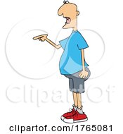 Cartoon Man Pointing