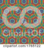 Poster, Art Print Of Colourful Mandala Pattern Design Background 1602