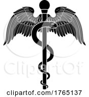 Poster, Art Print Of Rod Of Asclepius Aesculapius Medical Symbol