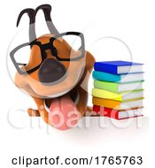3d Puppy Dog On A White Background
