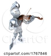 3d Armored Knight On A White Background